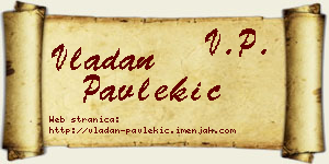 Vladan Pavlekić vizit kartica